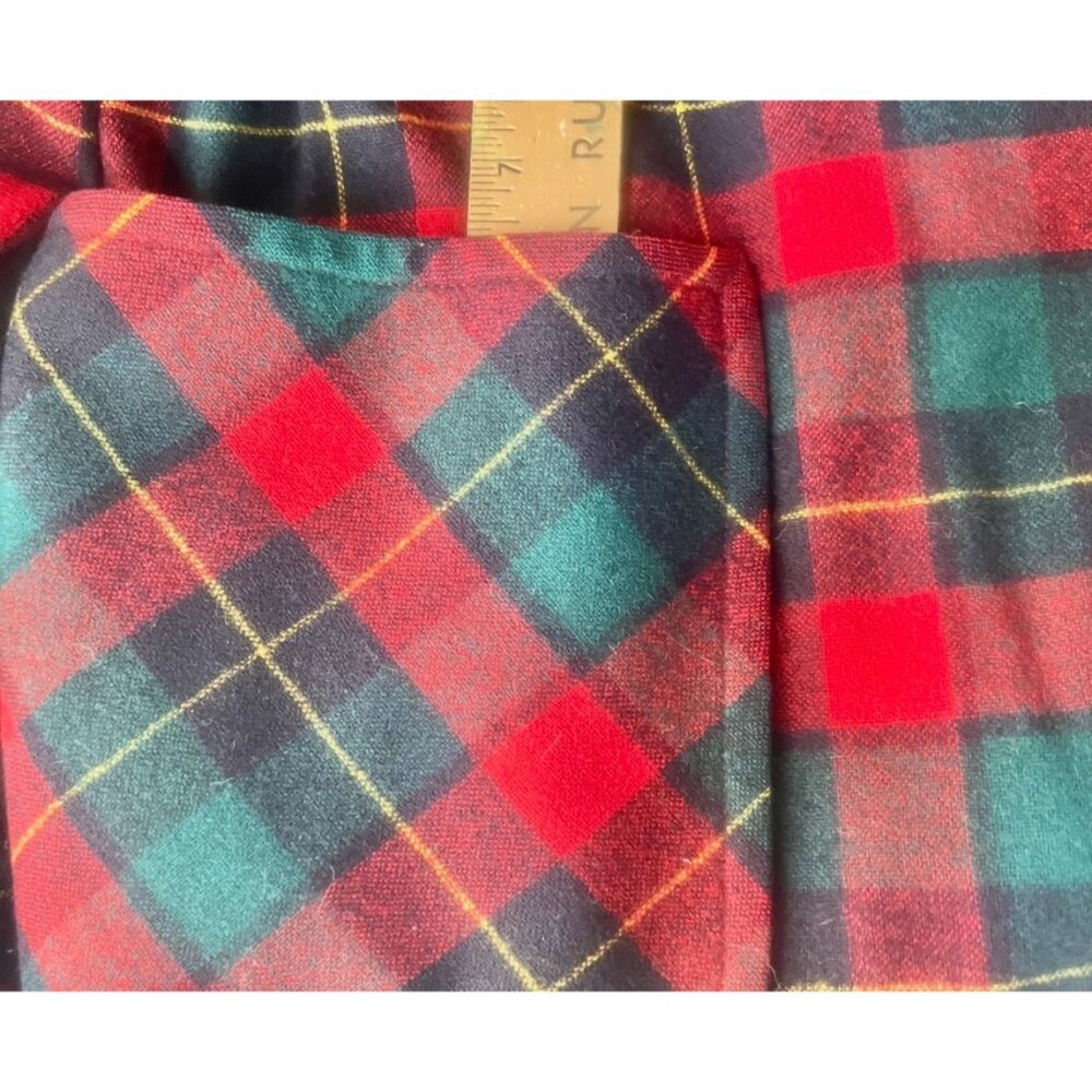 Pendleton Jacket Men’s Medium Wool Red Green Plaid Vintage Custom Tailored Tag - Picture 3 of 12